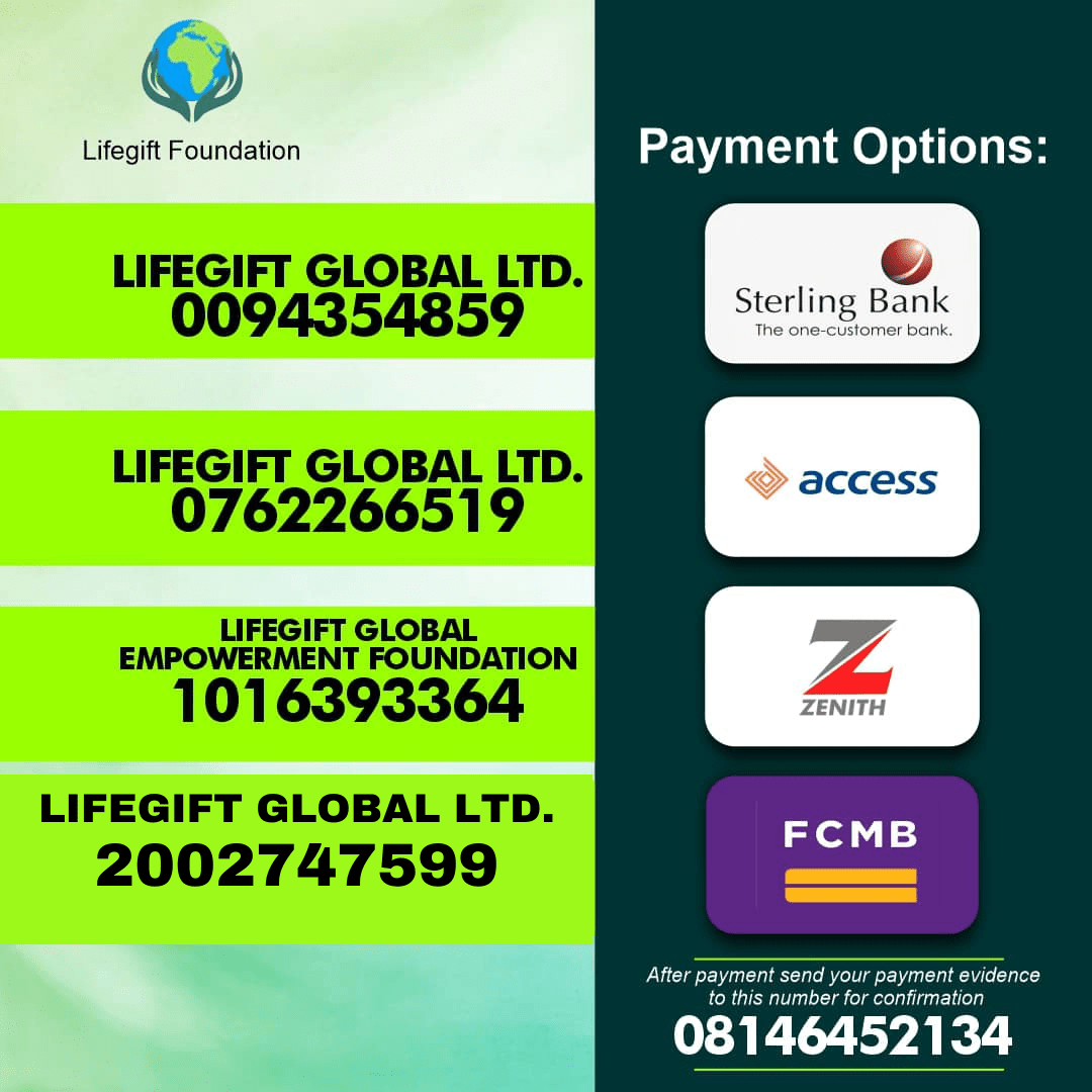 LifeGift Global payment options