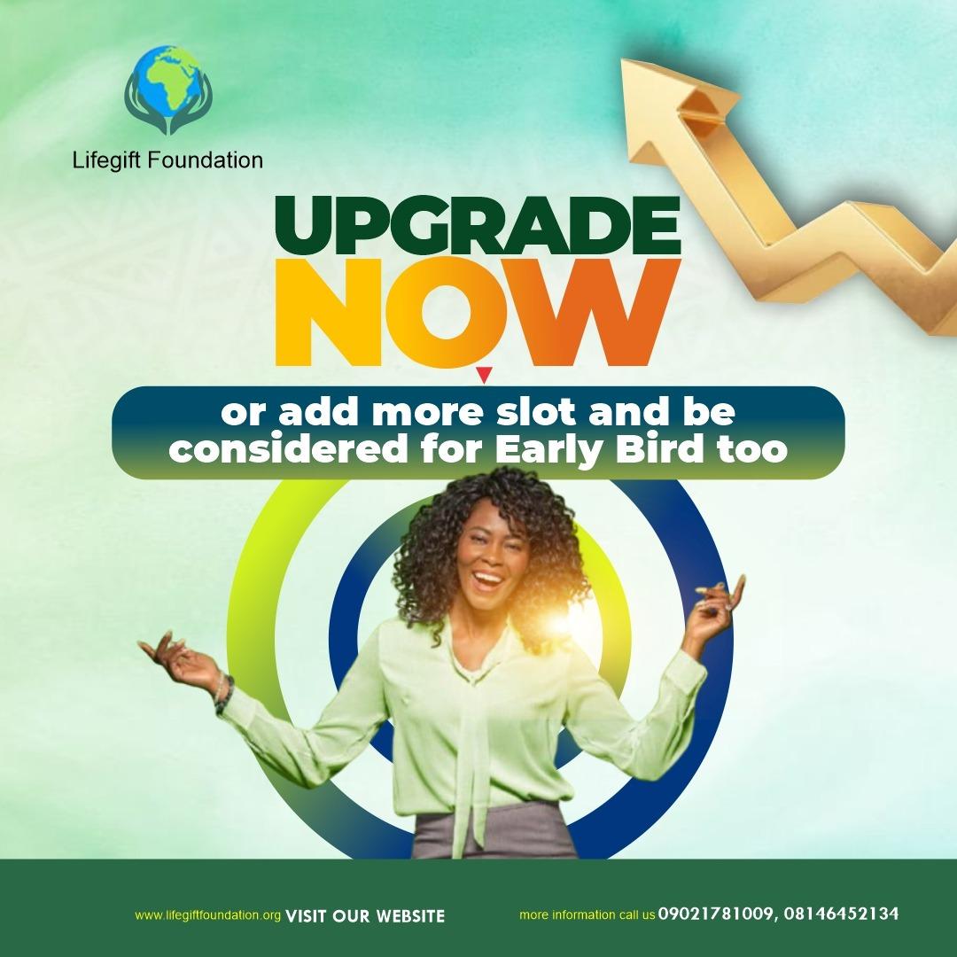 Upgrade to Early Bird